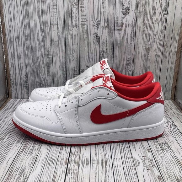Air Jordan 1 Low Retro University Red White CZ0790-161 US Size 13 AJ1 i ii iii v - Picture 16 of 16